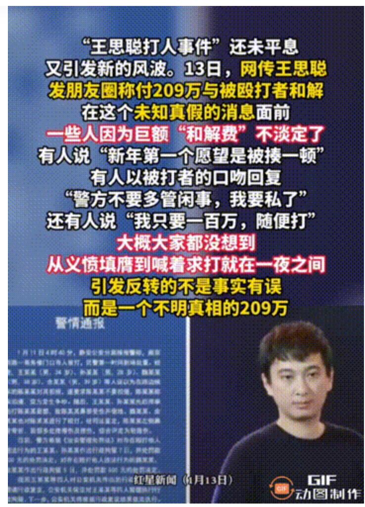 媒体评论我新年的第一个愿望:是被王思聪揍的梗大家同意吗?