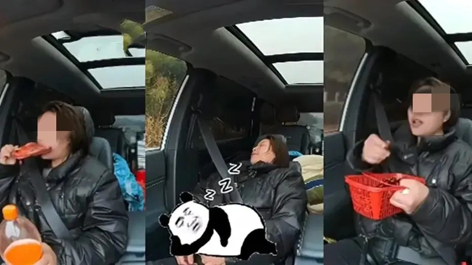 女子在副驾吃喝睡780公里不下车.这样的妻子还不抛弃吗?