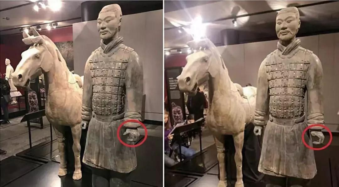 兵马俑在美展出遭掰断拇指案将再判最高30年.素质太低的后果